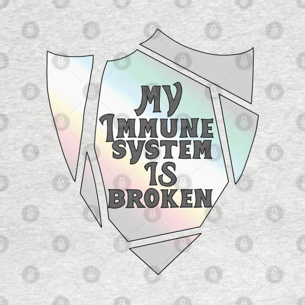 Broken immune system (disability pride flag) by Becky-Marie